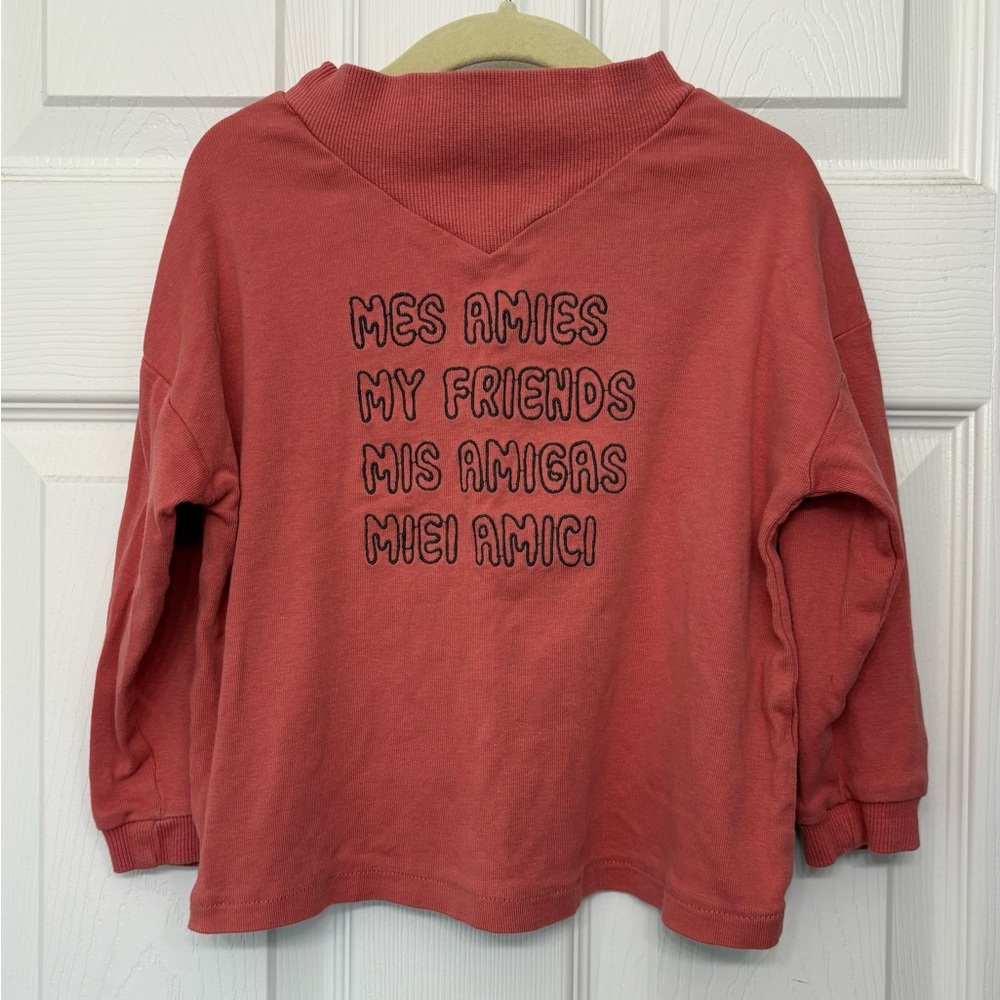 Zara Kids' Multilingual Sweatshirt
